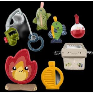 Fisher-Price Camp Crinkle Gift Set 7 Piece Sensory Baby Toys Age 3+ Months NEW
